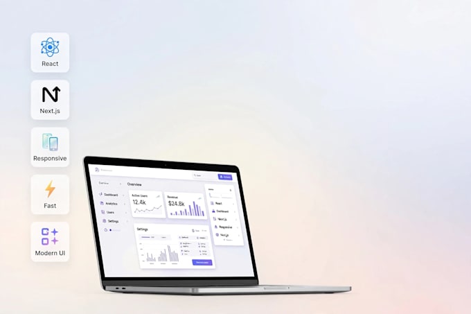 build a modern react or nextjs website for your business