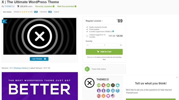 develop x the ultimate wordpress theme backed pro website
