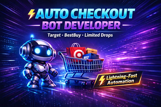 code a powerful auto checkout bot for target, bestbuy and drops