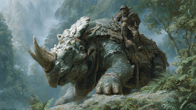 illustrate fantasy art creatures and characters