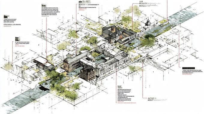 do professional architectural site analysis mapping diagram