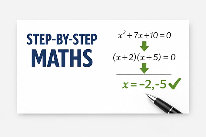 tutor maths online with clear step by step explanations