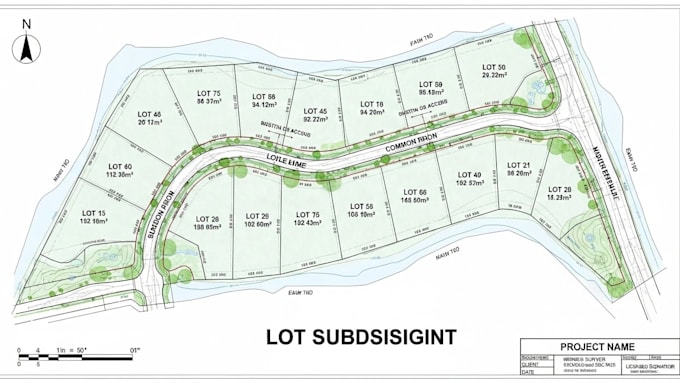 design professional, accurate lot subdivision plans for land development