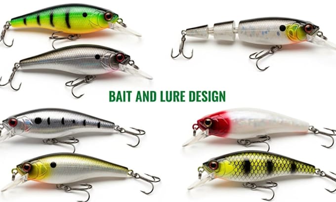 design custom 3d model lure prototype cad lure casting mold fishing lure for cnc