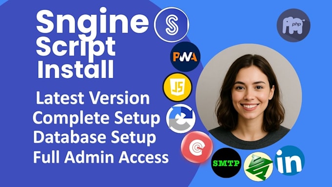 install sngine and do basic configuration