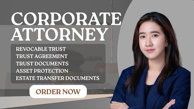 draft revocable trust, trust agreement and estate transfer documents