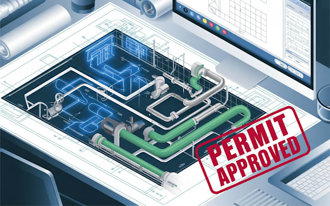 design electrical, plumbing, hvac, mep drawings and permit plans in autocad