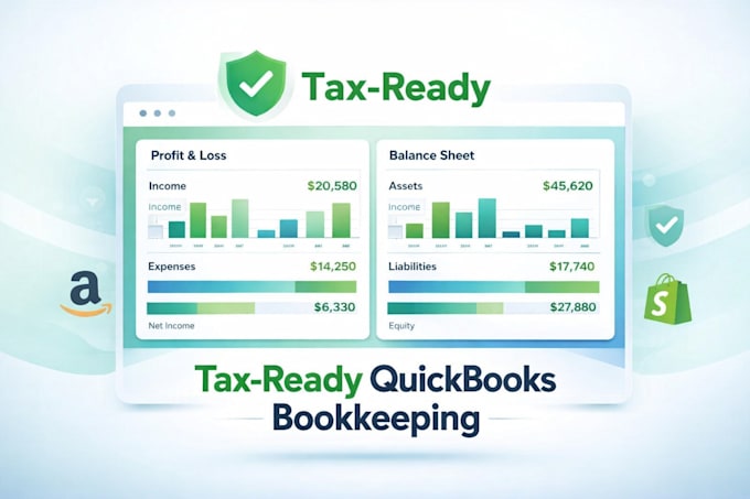prepare tax ready quickbooks bookkeeping for ecommerce sellers