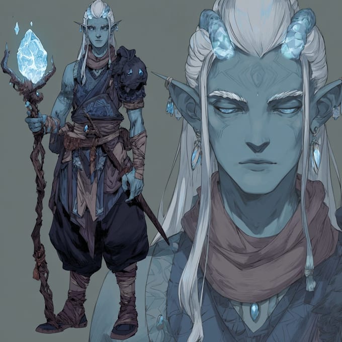 Draw dnd character art, fantasy illustration or concept art by ...
