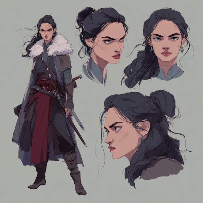 Draw dnd character art, fantasy illustration or concept art by ...