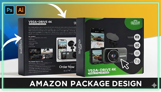 design amazon box packaging and product packaging box design