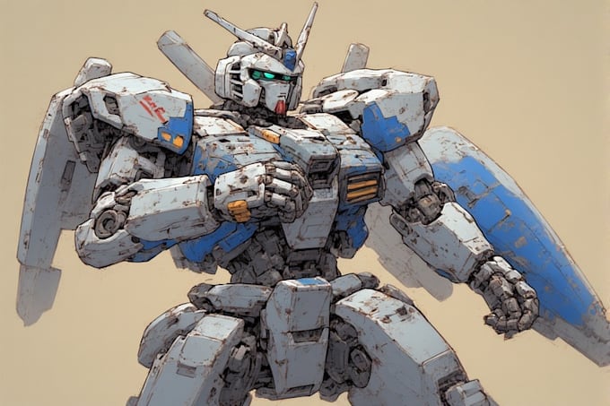 draw gundam, transformer, robot, armor, mecha