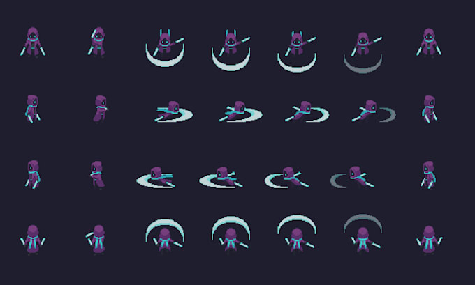 create pixel art characters