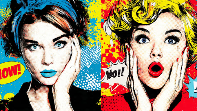 do a professional pop art portrait