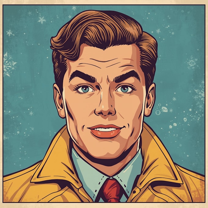 create vintage comic book art with halftone texture