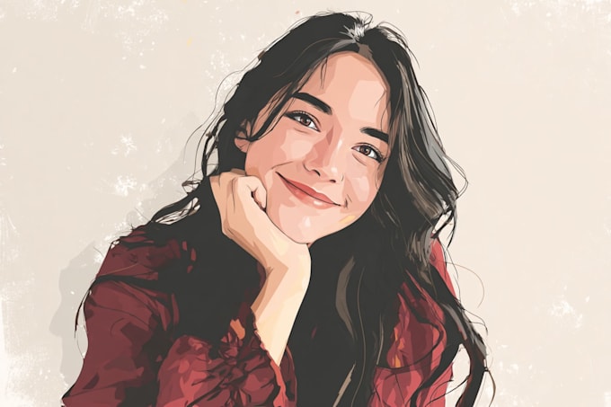paint your photo into amazing vector portrait art
