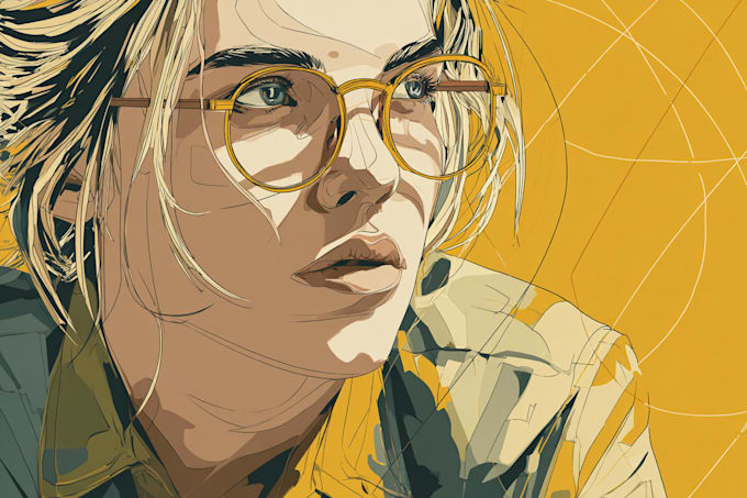 draw your realistic vector portrait illustration