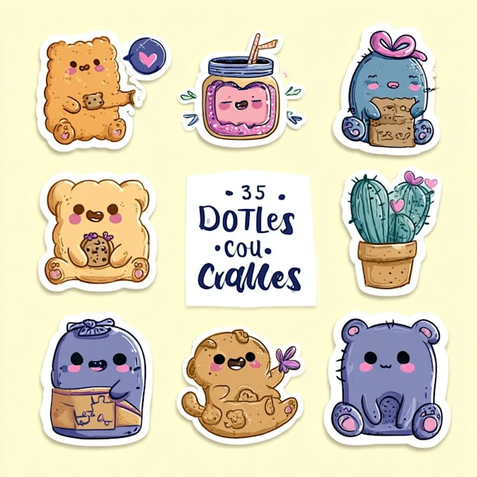 draw doodle illustrations for website, ui, and icons