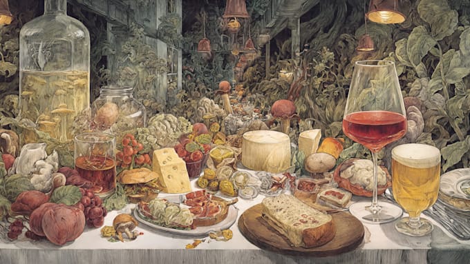 do food and drink illustration