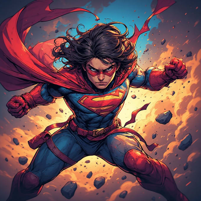 do super hero comic or character illustration
