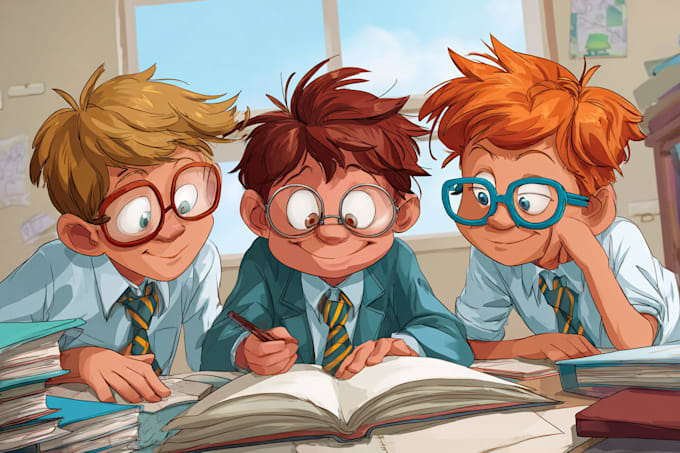 illustrate childrens book with my style