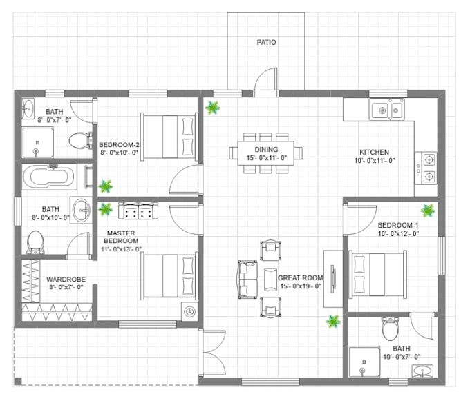 design floor plans utilising maximum space