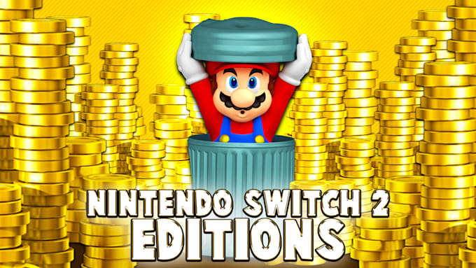 create a super mario youtube thumbnail