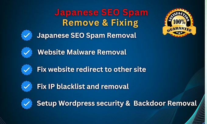 remove wordpress malware and fix hacked website, japanese SEO spam