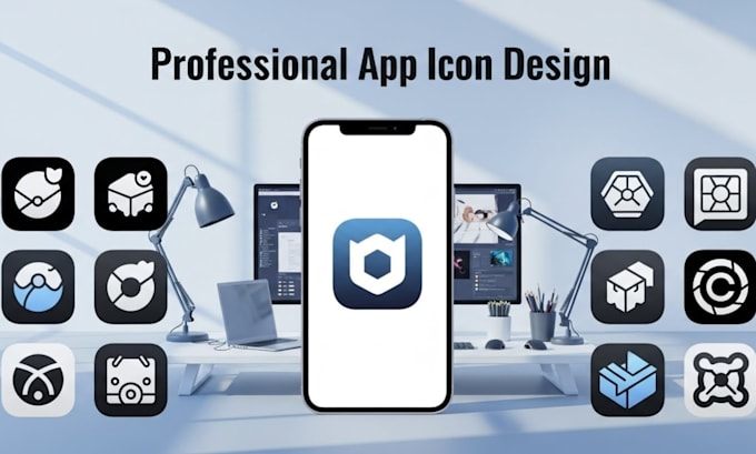 design a modern app icon for ios and android