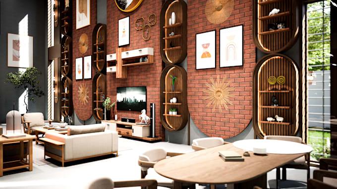 design interior with realistic renders