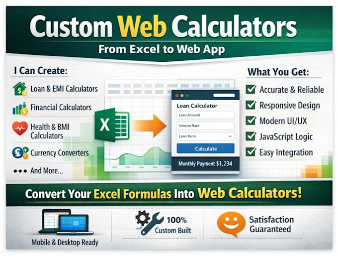 build a custom web calculator for your business or personal
