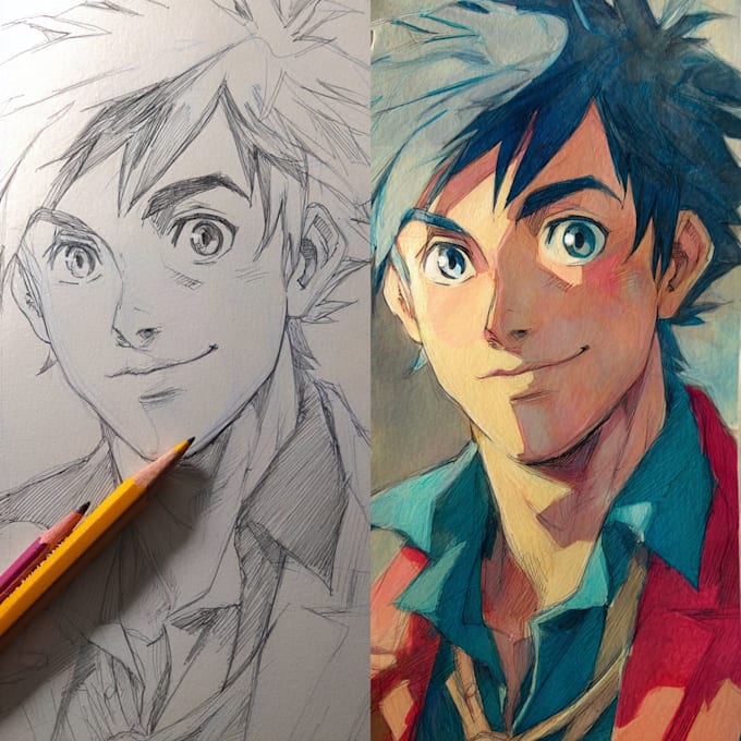 draw anime manga illustration