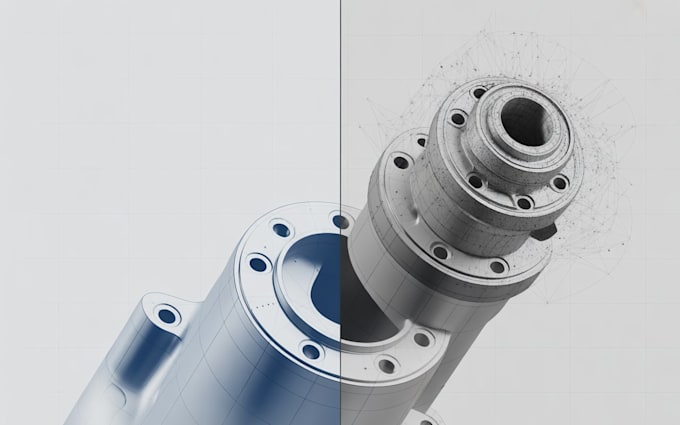 Do reverse engineering 3d scan, stl, obj, point cloud to solid cad step ...