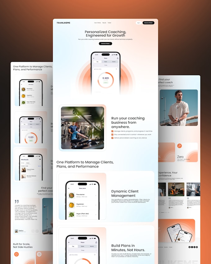 develop a professional webflow website