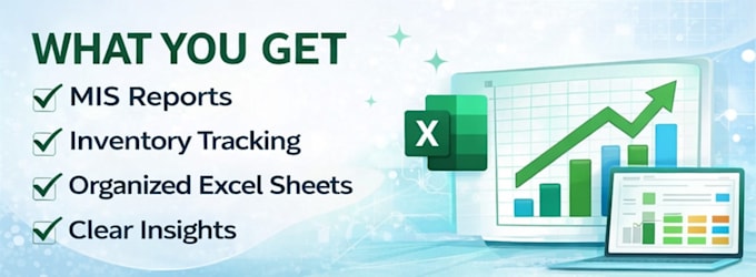 create excel mis reports and inventory tracking dashboard