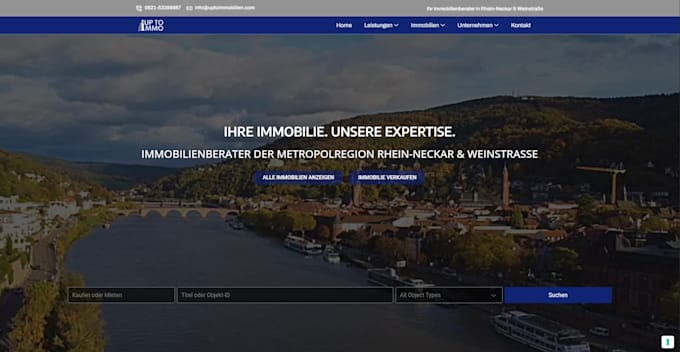design real estate website with frymo