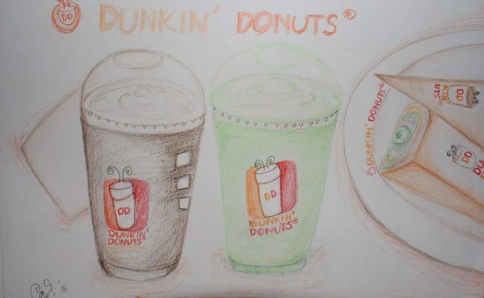 draw you a sketch with colored pencils