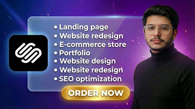 create a professional squarespace portfolio website