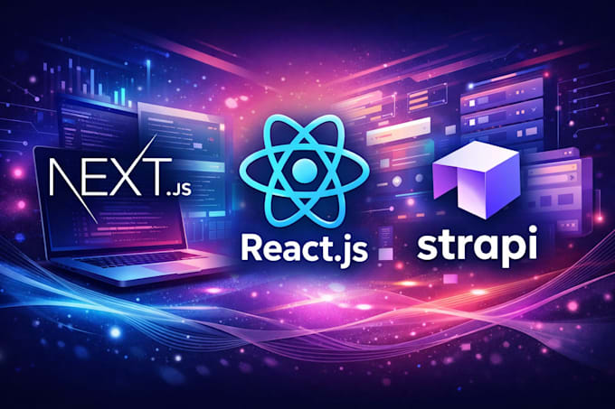 develop fast nextjs react web app with strapi cms