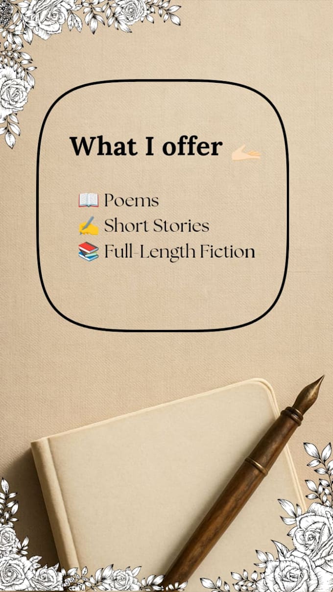write a custom poem or creative story