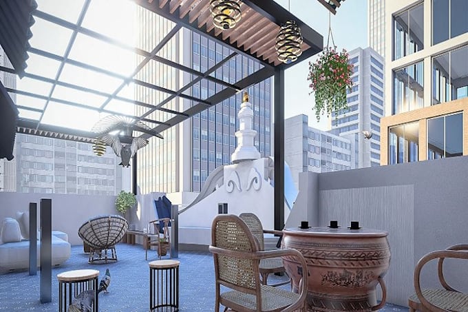 redevelop 3d villa exterior, classics interior design, architecture, cgi render