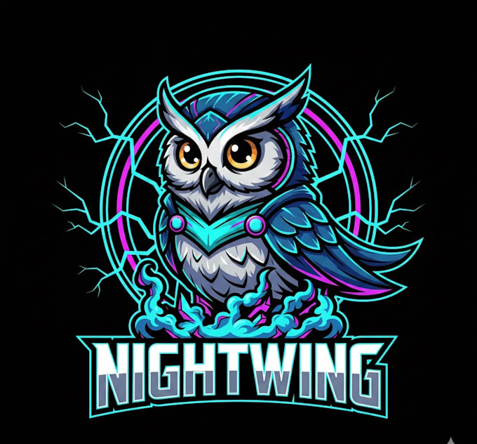 do a owl mascot logo with t shirt design
