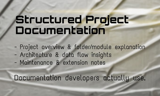 create clear technical documentation for your web project