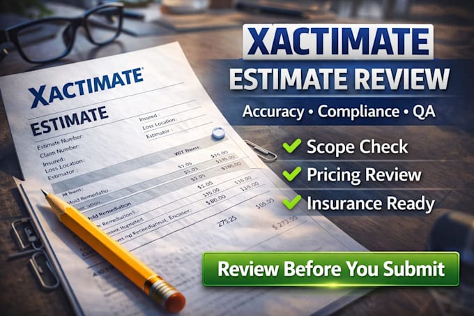 review and audit your xactimate estimate for accuracy