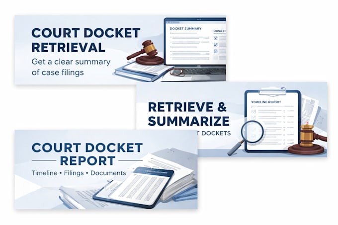 retrieve and summarize your court docket