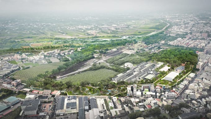 innovate resort masterplan, land development, landscape design render, site plan