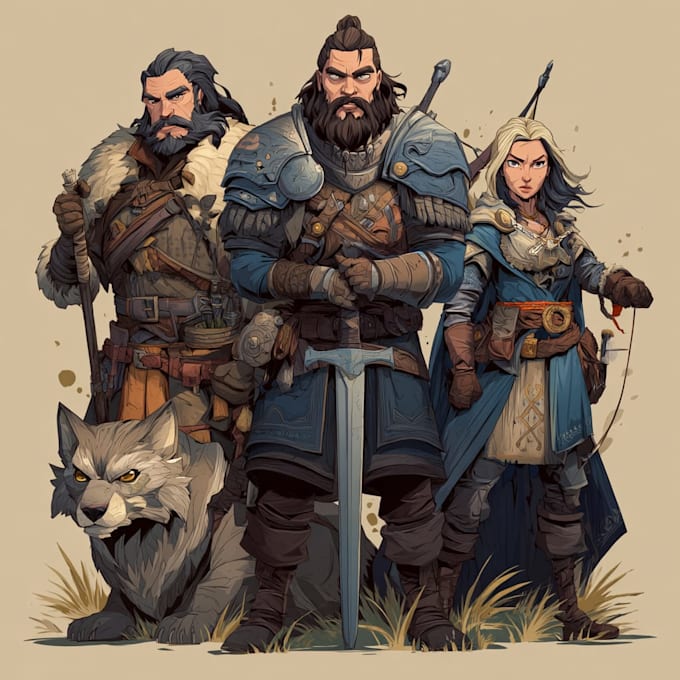 draw your dnd party