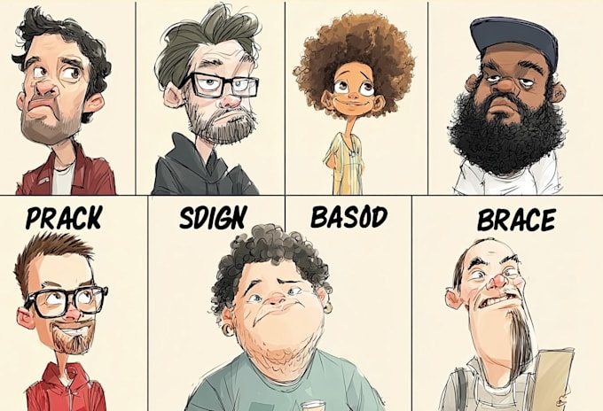 draw caricatures from photos