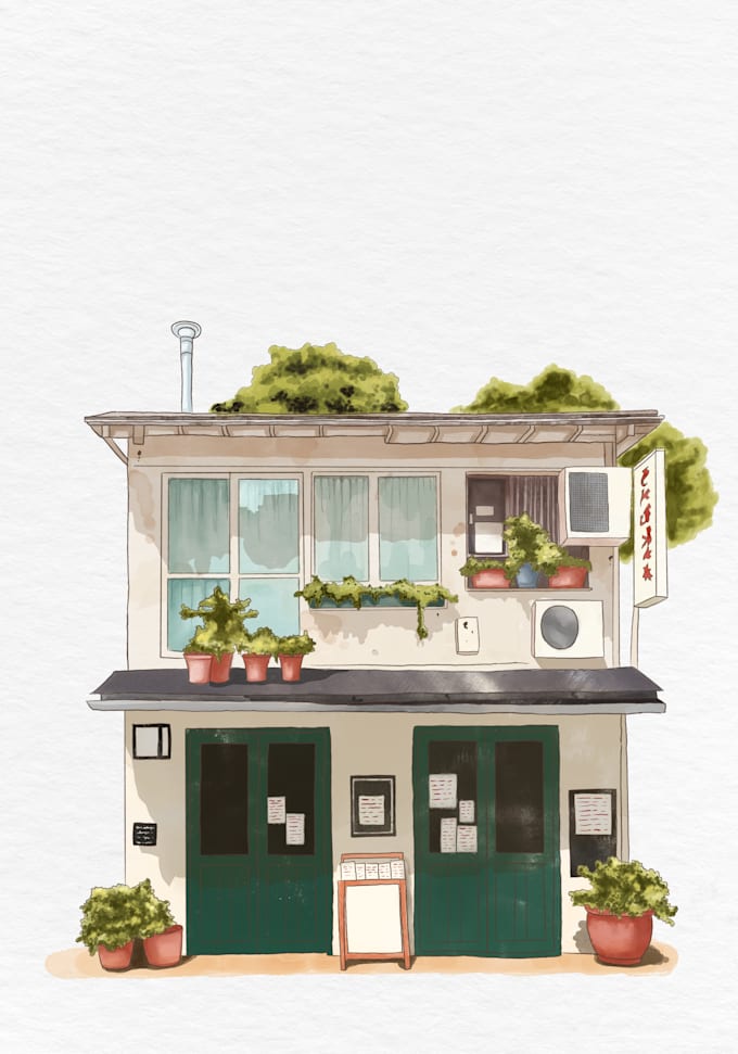 create custom watercolor illustrations from your ideas