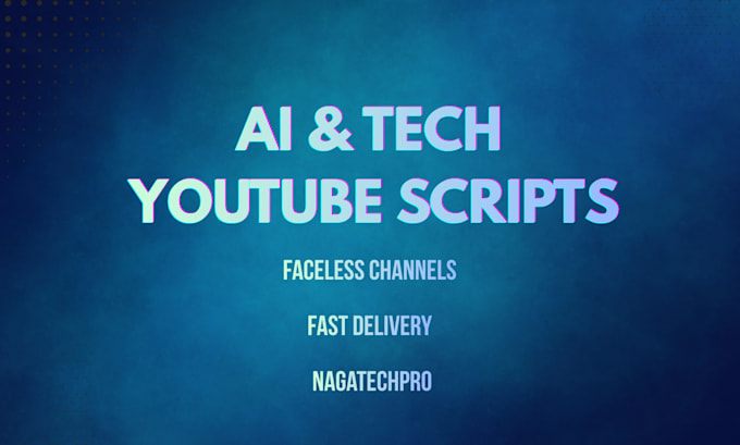 write faceless youtube scripts